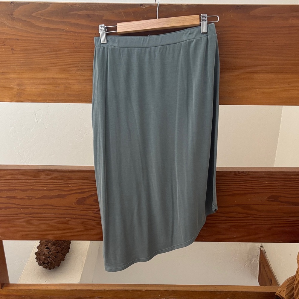 CROSBY by Mollie Burch Gray Midi Skirt